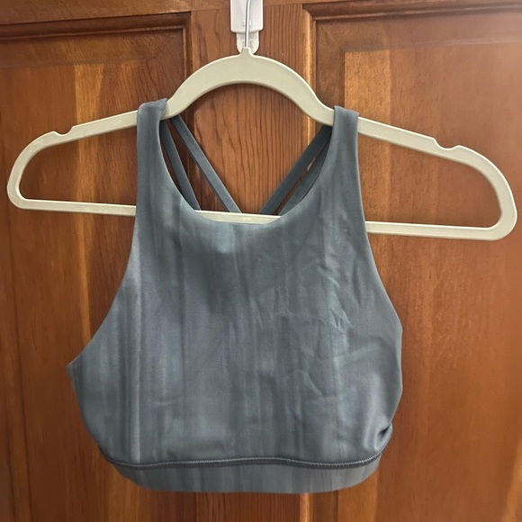 lululemon athletica Other - Lululemon Athletica Grey/Blue Strappy Sports Bra